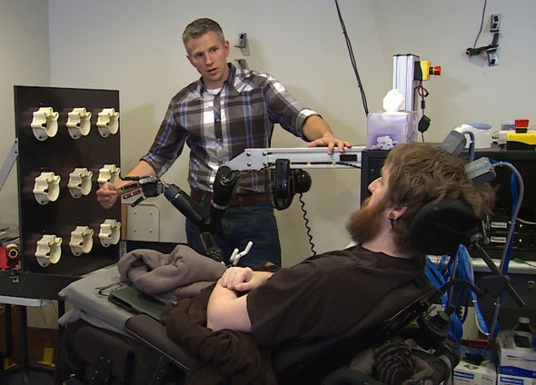 Brain Stimulation Allows Paralyzed Man to Feel His Hand Again