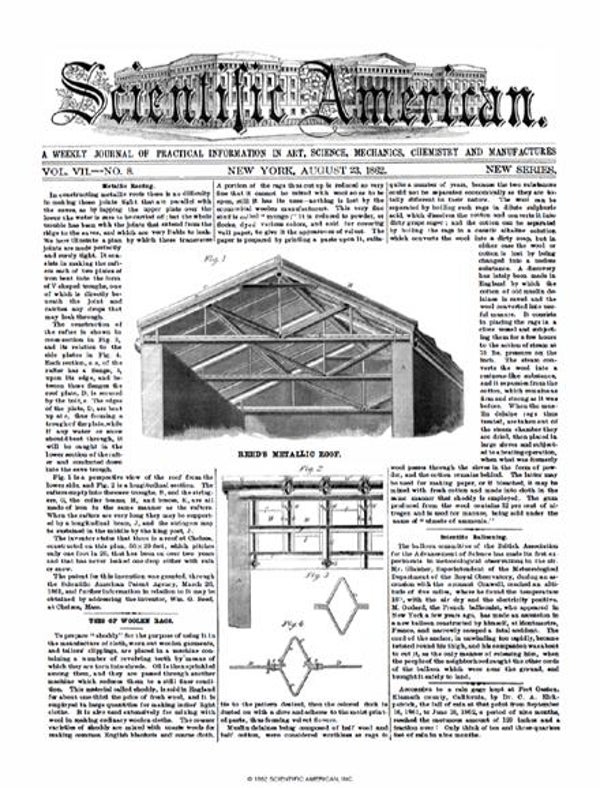 Scientific American Magazine Vol 7 Issue 8