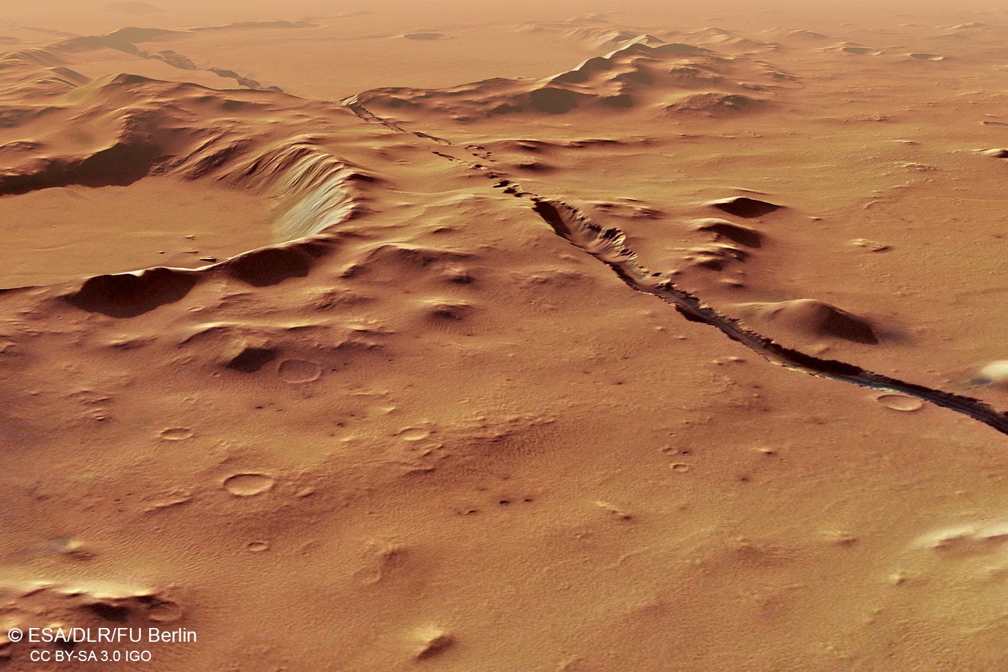 red planet mars surface