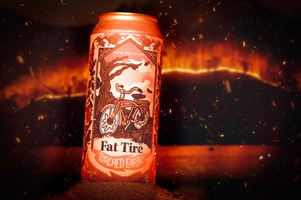 A can of Torched Earth Ale beer.