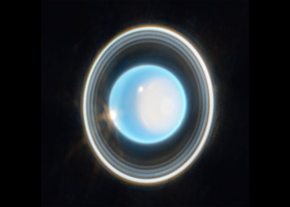 JWST Captures Stunning Image of Rings around Uranus