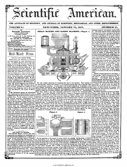 Scientific American Magazine Vol 6 Issue 17