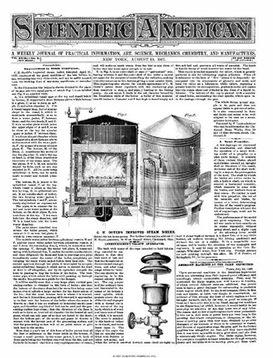 First Us Machine American Machines at the Paris Exposition | Scientific American