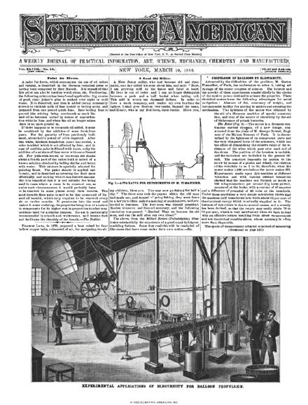 Scientific American Magazine Vol 48 Issue 10