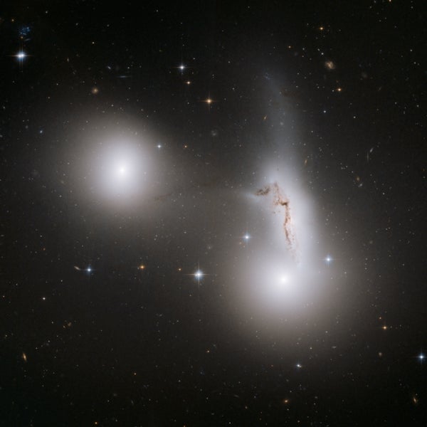 three galaxies