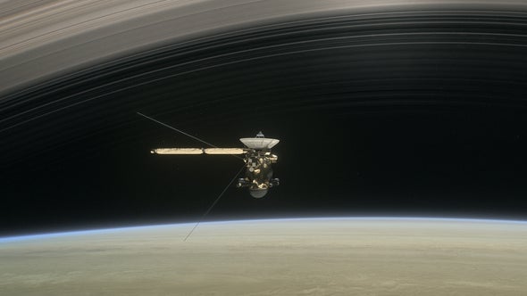 NASA's Cassini Mission Conducts Daring Dive through Saturn's Rings