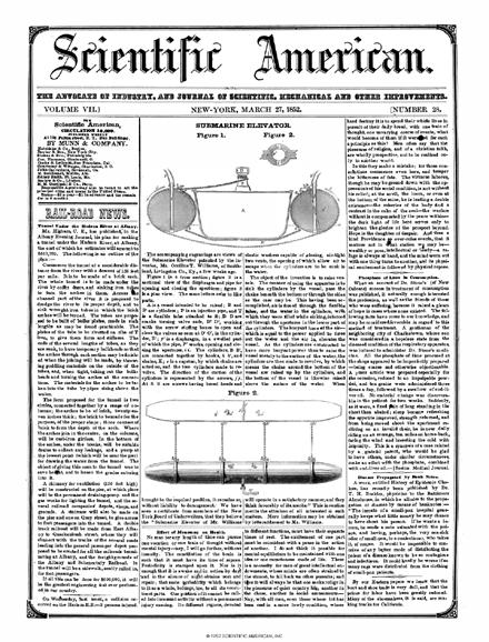 Scientific American Magazine Vol 7 Issue 28