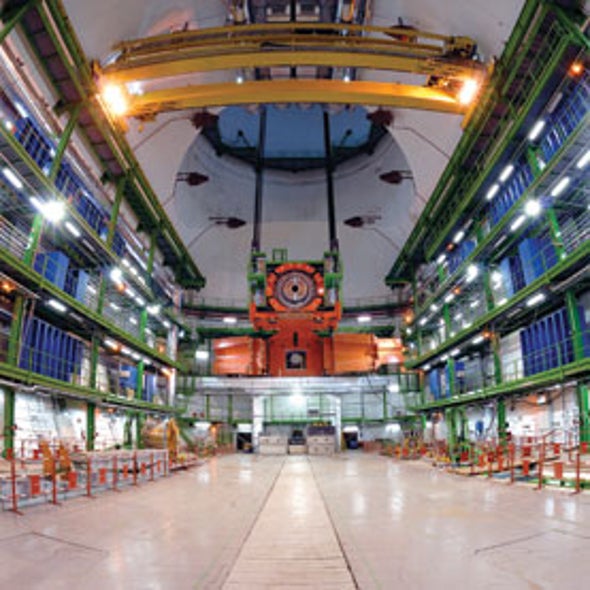 Particles That Flock: Strange Synchronization Behavior at the Large Hadron Collider