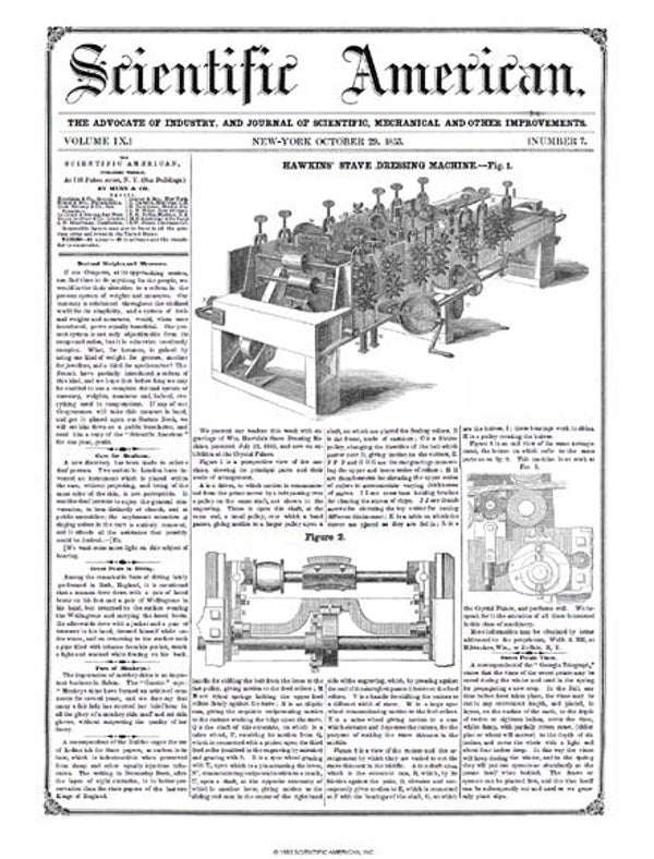 Scientific American Magazine Vol 9 Issue 7