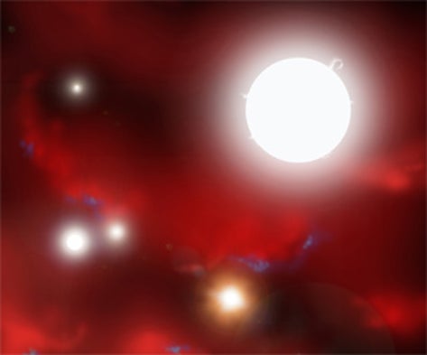 New Simulation Shows How Seeds of First Stars Formed