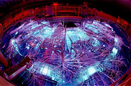 View of Sandia National Laboratories' Z machine.