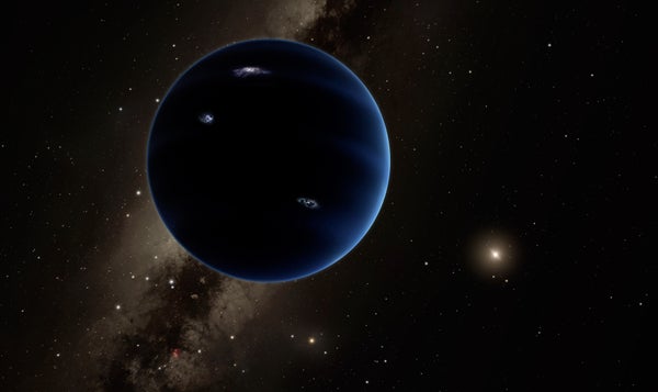 An illustration of Planet Nine