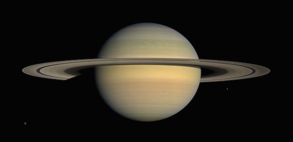 Saturn's Core Might Be Cloaked in a Neon Shield | Scientific American