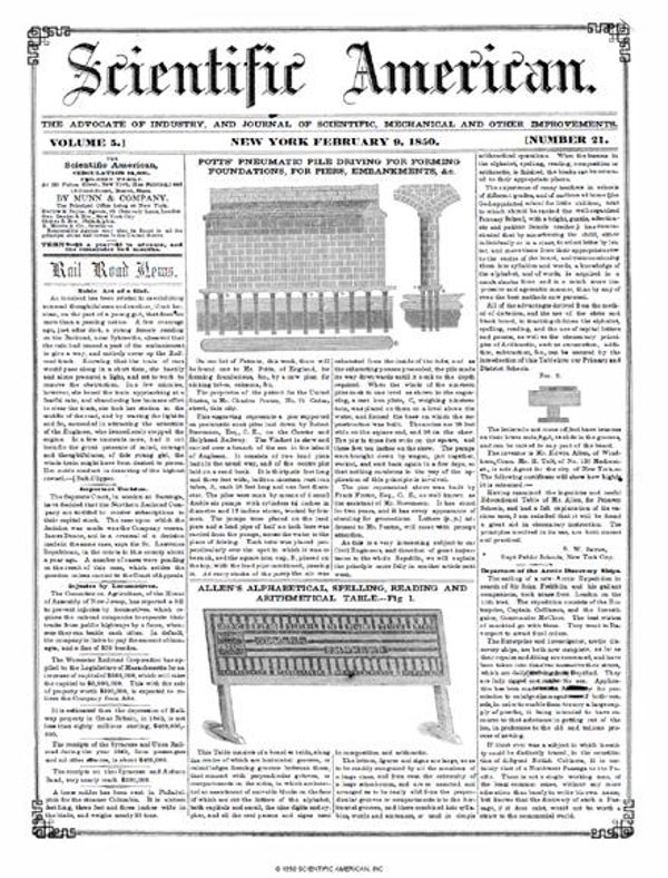 Scientific American Magazine Vol 5 Issue 21