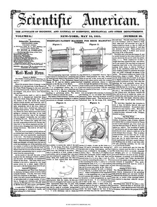 Scientific American Magazine Vol 6 Issue 36