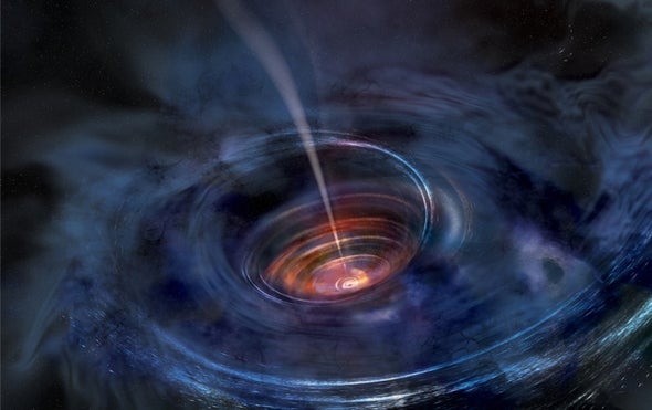 Supermassive Black Hole Belches X-Rays from Shredded Star