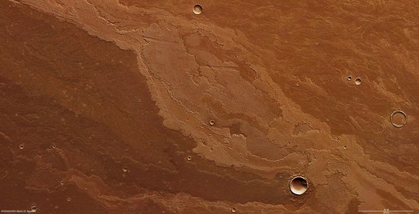 Lava plains bear marks of Mars's volcanic past