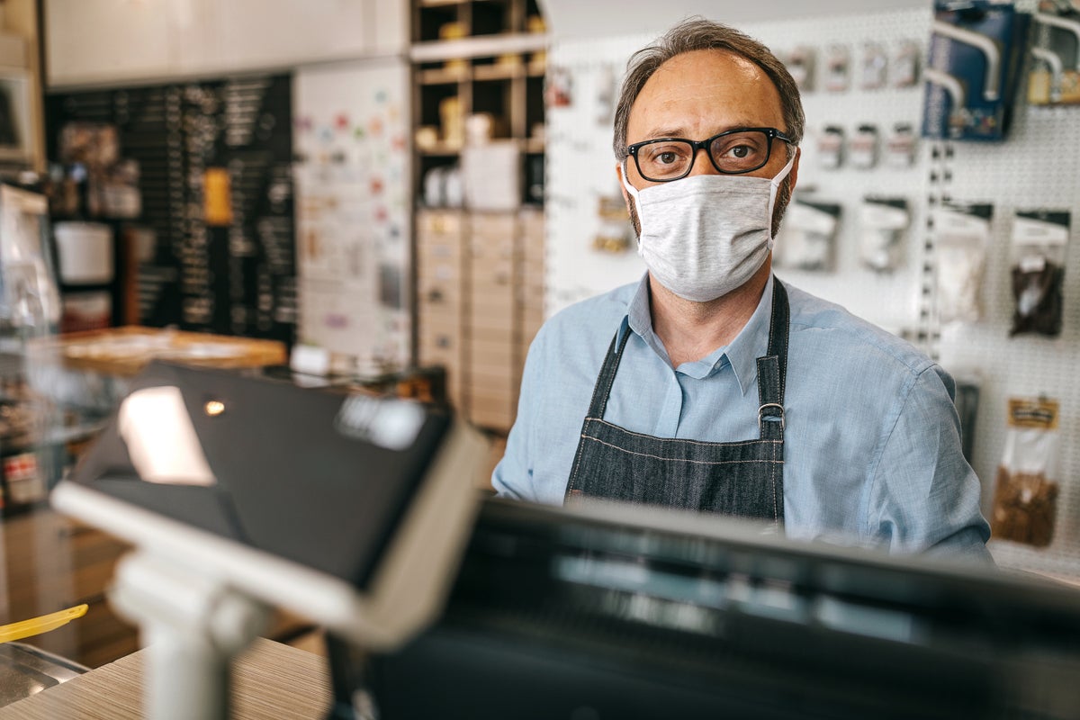 Emotional Support Coworker Please Do Not Pet' Apron