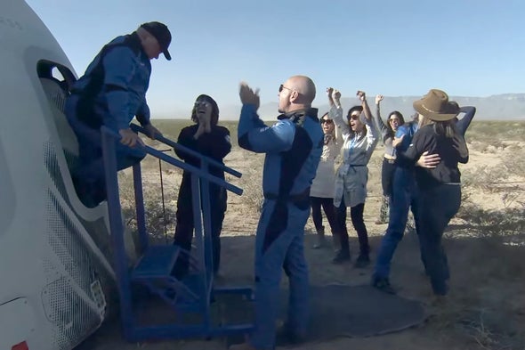 Blue Origin Launches William Shatner and Crew to the Final Frontier