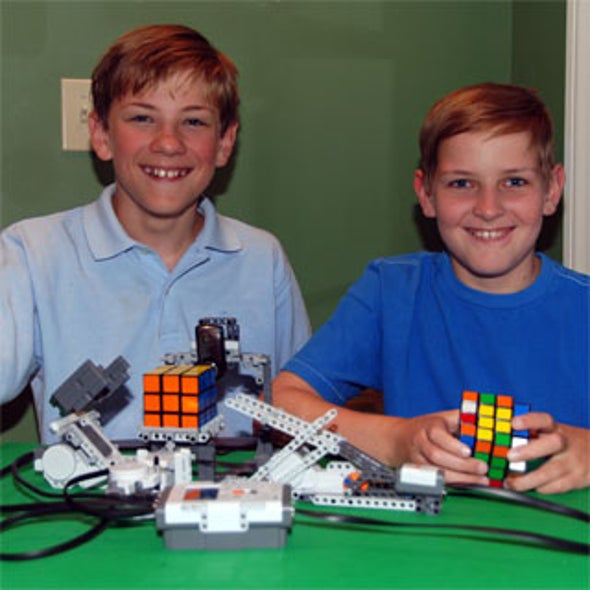 From a Pre-Teen Mind, a Robot That Solves Rubik's Cube