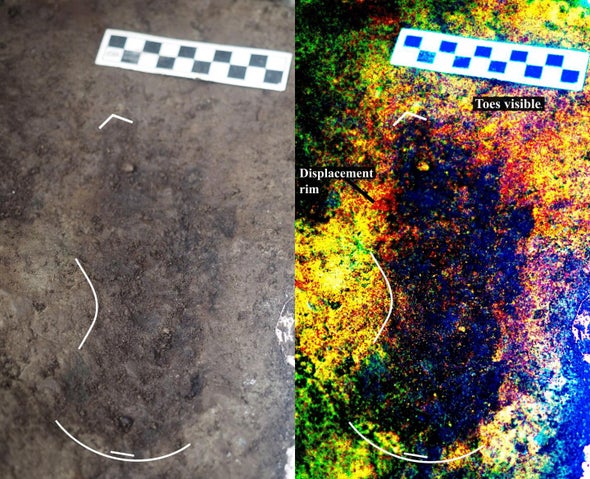 13,000-Year-Old Footprints under West Coast Beach