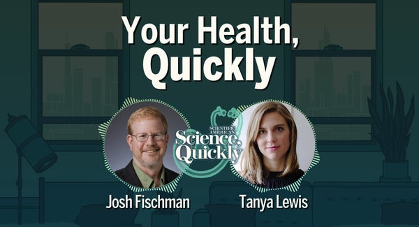 A man and woman inset in small circles with the words "Your Health Quickly" above them
