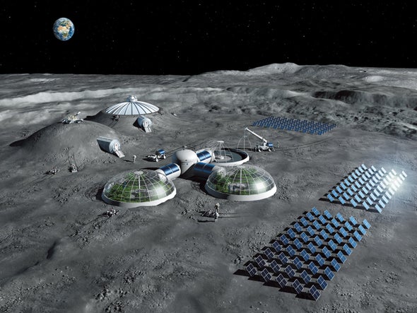 space colonies on the moon
