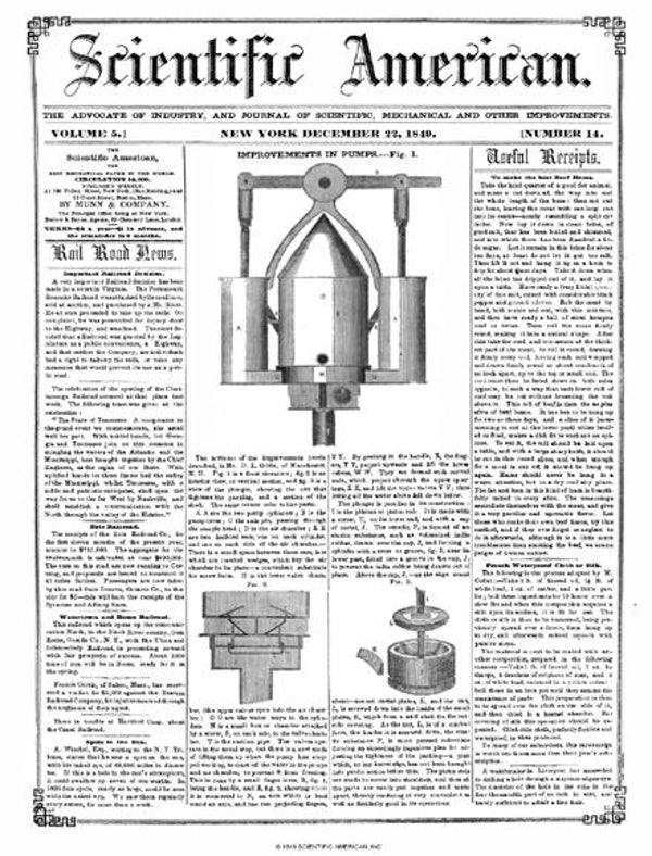 Scientific American Magazine Vol 5 Issue 14