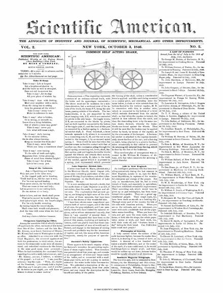 Scientific American Magazine Vol 2 Issue 2