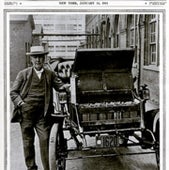 Thomas A. Edison and His Improved Storage Battery, 1911