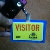 VISITOR'S BADGE: