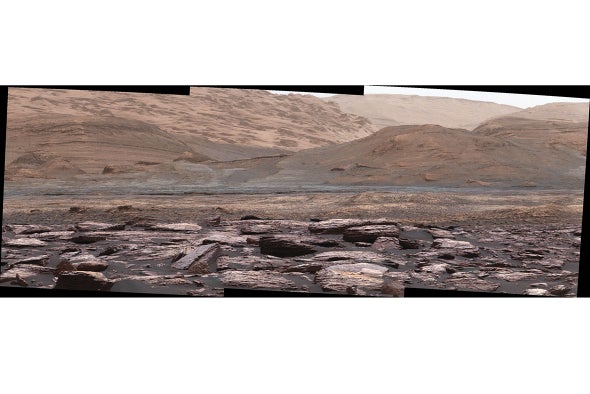 Curiosity Rover Spies Purple Rocks on Mars