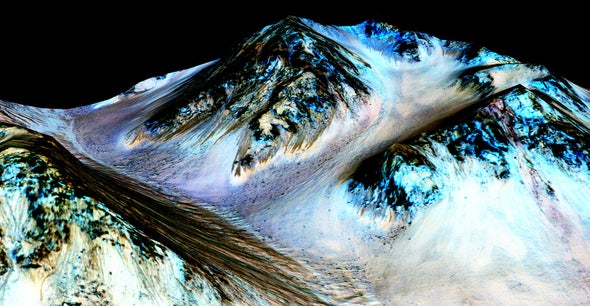 Water Flows on Mars Today, NASA Announces