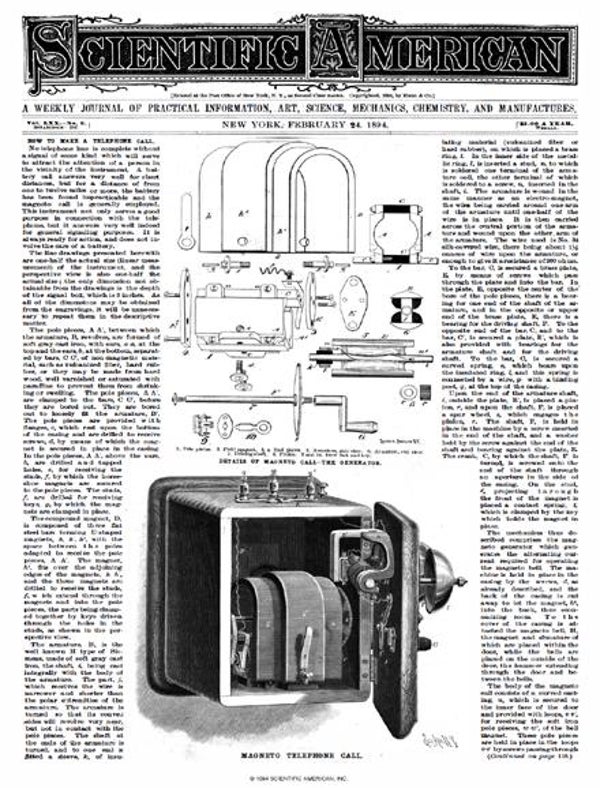 Scientific American Magazine Vol 70 Issue 8